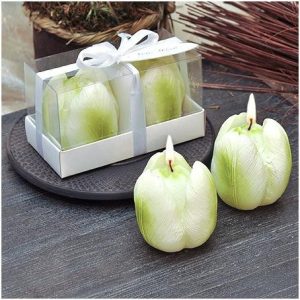 Фън Шуй Свещ - Лале (зелено)