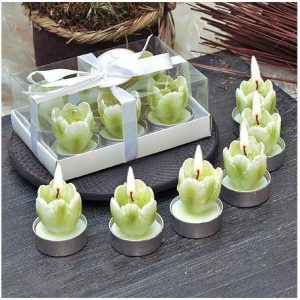 Фън Шуй Свещ - Лале (зелено)