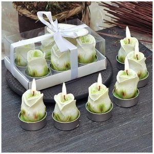 Фън Шуй Свещ - Роза (Бяла)